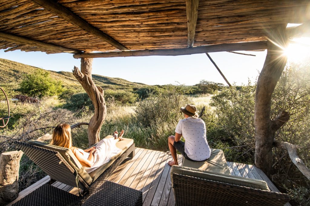 Tswalu Tarkuni - private deck - Kalahari - African Luxury